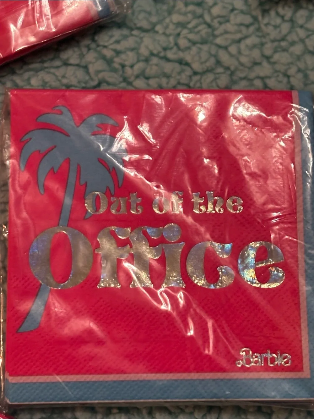 the official Malibu Barbie Hot Stamp Beverage Napkins (8)